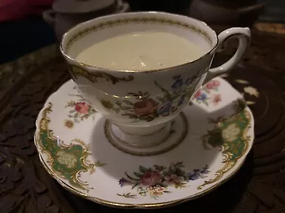 Buy Exquisite Vintage Tuscan Windsor Bone China Tea Cup And Saucer 1940s  Candle • 9.99£