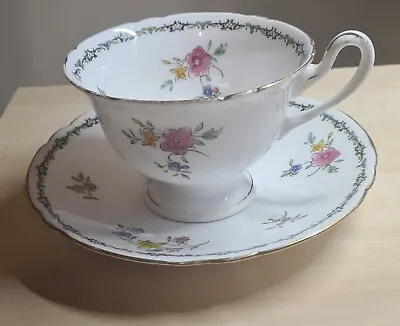 Buy Shelley Cup & Saucer Lowestoft 11595 Pattern In Gainsborough Shape • 25£