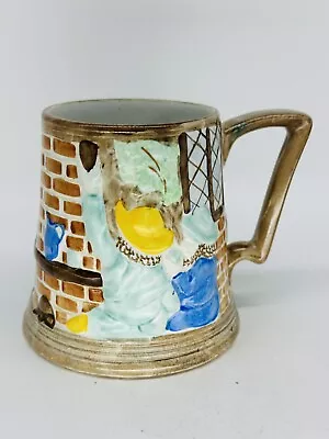 Buy Vintage H J Wood Ltd Hand Painted Mug With Pub Scene 11cm • 14£