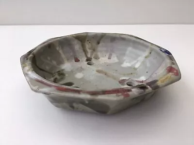 Buy Crail Studio Pottery Fife Scotland Abstract Art Bulb Bonsai Pot Dish Stoneware? • 11.99£