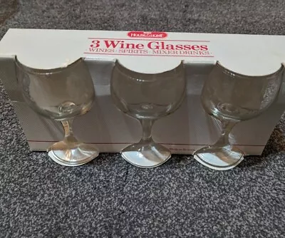 Buy Vintage 3 Wine Glasses By BHS House&Home • 10£