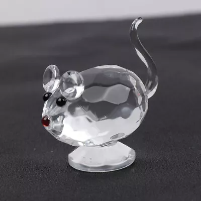 Buy Glass Animals Figures Crystal Tabletop Ornament Xmas Table Decor • 8.95£