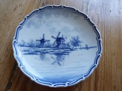 Buy Antique  Small Dutch Plate Delft Blue Delftware  Early C20 6  • 19.99£