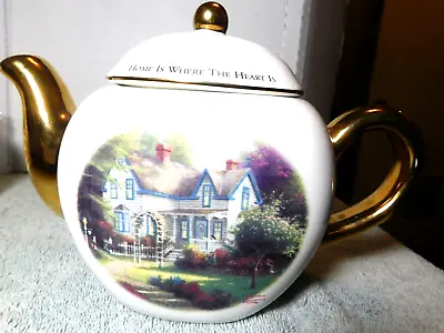 Buy TCKP~Thomas Kinkade Teapot Home Is Where The Heart Is II Teleflora Gift   • 11.38£