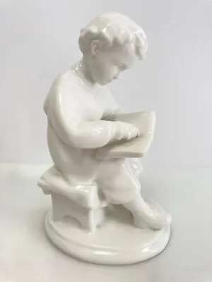 Buy USSR Russia Porcelain Figurine  Young Lenin Reading , Lomonosov • 124.50£