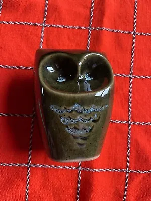 Buy Vintage Lotus Pottery Owl. Petal On Sage. Michael And Elizabeth Skipworth. Devon • 9.50£