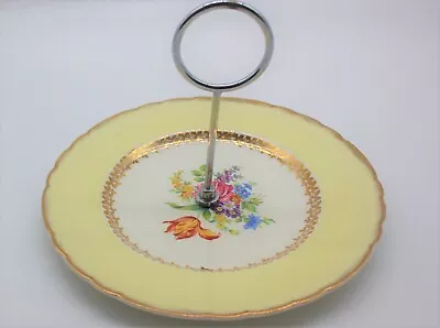 Buy Vintage Mid Century A J Wilkinson Royal Staffordshire England Cake Stand Plate • 12£