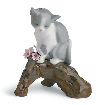 Buy New Lladro Blossoms For The Kitten #8382 Brand Nib Flowers Branch Butterfly F/sh • 275.11£