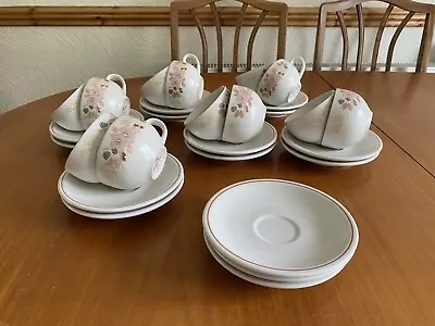 Buy BOOTS Hedge Rose Tea Cups And Saucers - Set Of Six - Excellent Condition • 10£