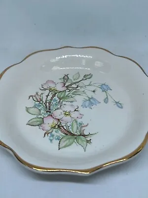 Buy Royal Winton Staffordshire Floral Round Trinket Mini  Dish Plate Collect 16cm#LH • 3.09£