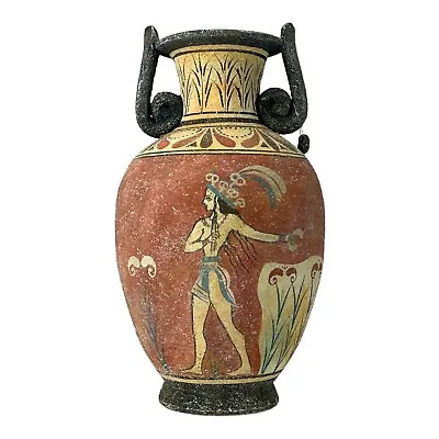 Buy Prince Of Lilies Minoan Fresco Painting Knossos Vase Ancient Greek Pottery Ceram • 73.97£