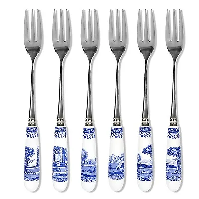Buy Spode Blue Italian Pastry Forks (Set Of 6) • 24£