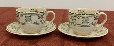 Buy 2 Vintage Johnson Bros Old Granite Provence Duos, Cups & Saucers  • 6£
