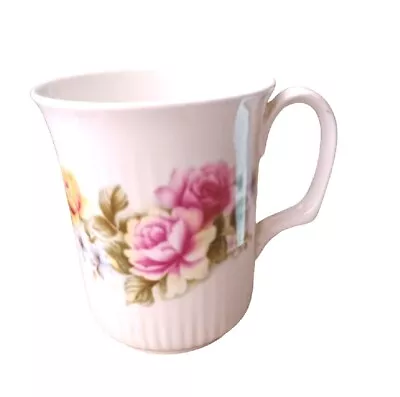 Buy Royal Osbourne Fine China Ribbed Mug Roses Preloved VGC • 5.56£