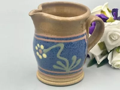 Buy Aysgarth Pottery N.Yorks Handled Flower Design  Studio Pottery Milk Jug. • 12.74£