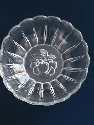 Buy Vintage Cut Glass Bowl Scalloped Fruit Design Trifle Serving Dish 8  X 3  • 18£