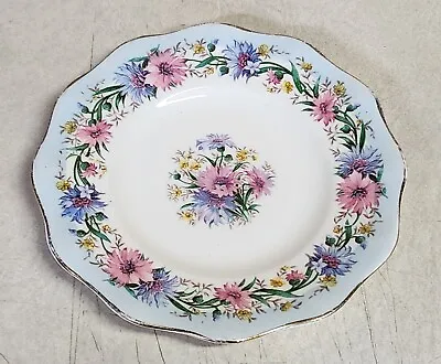 Buy Vintage Foley Bone China Small Decorative Plate/Saucer - Cornflower Pattern • 4.74£