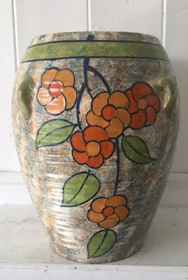 Buy Vintage Burleigh Ware Vase Hand Painted Flower Design, Made In England • 9.99£