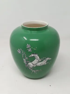 Buy Vintage Crown Devon Fieldings Green Vase Pot • 14.99£