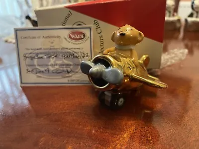 Buy WADE-GINGIE WHIMSIE JETSET GOLD PLANE LE 20 RARE Find With Box & Certificate • 44.99£