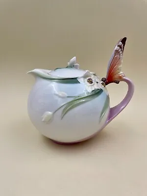 Buy Franz Porcelain Papillon Butterfly Teapot XP1877 • 66.40£