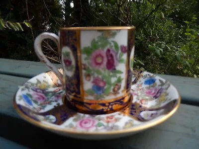 Buy 1 Crown Staffordshire Demitasse Cup And Saucer A3656 Hand Painted Bone China • 15£