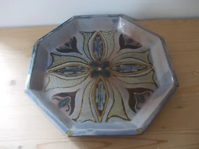Buy Guy & Pip Perkins Studio Pottery Octagonal Plate Platter • 30£