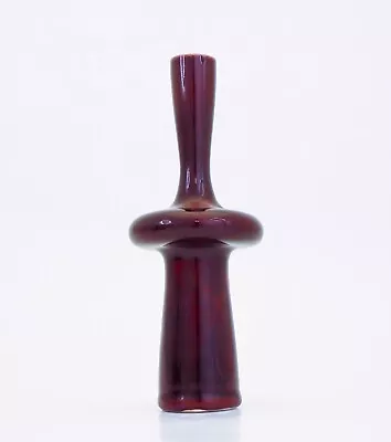 Buy Stig Lindberg Vase - Oxblood Red - Gustavsberg Studio - Mid Century Modern • 663.55£