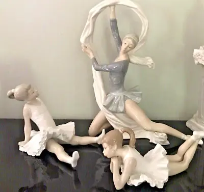 Buy Nao By Lladro Figurine  Ballerina  Dancing With Veil Ballerinas Sitting Lying . • 259£