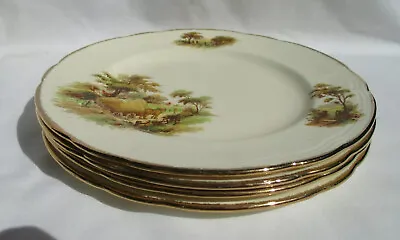 Buy Lovely Vintage Matching Set Of X 4 Alfred Meakin  The Hayride  Pattern 8  Plates • 26£