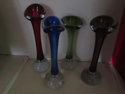 Buy Swedish Aseda Art Glass Jack In The Pulpit Vases X 4 . Red, Green, Blue , Purple • 20£
