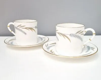 Buy Royal Worcester Harvest Ring 2 Fine Bone China Espresso Cups And Saucers  • 12£