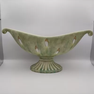 Buy BESWICK Green Painted Mantle Boat Shape Vase 1498 - Excellent Condition 13  Wide • 28.95£