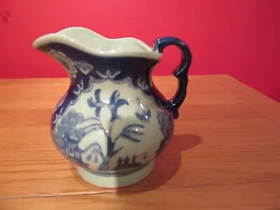 Buy Antique Willow Pattern  Jug Victoria Ware Blue And White Ironstone • 15£