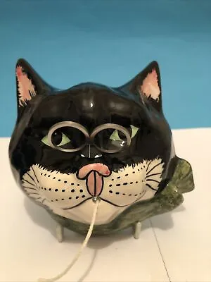 Buy Babbacombe Pottery Black Cat String Holder • 18£