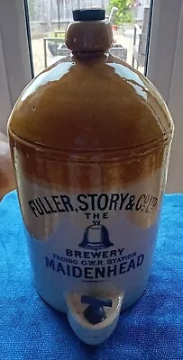 Buy Rare Bell Pictorial Brewery Stoneware  Flagon/Jar Marlow GWR, Mint • 325£