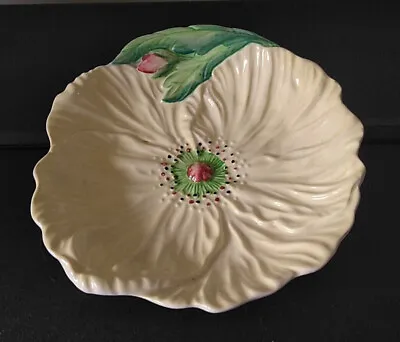 Buy Vintage Carlton Ware Hand Painted Embossed Yellow Poppy Plate 17cm 1950s • 16.99£