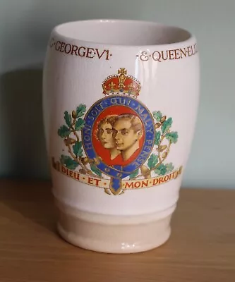 Buy 1937 King George VI Royal Coronation Cup / Mug - SOHO POTTERY, Solian Ware • 15£