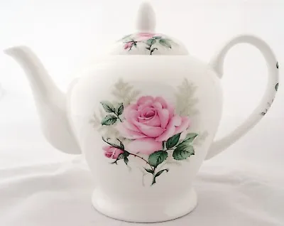 Buy Majestic Rose Teapot Fine Bone China 20oz Pink Roses Small Teapot Decorated UK • 27£