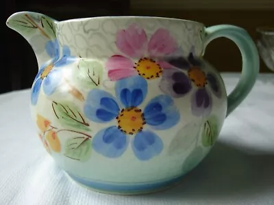 Buy Vintage Decoro(Tuscan) Pottery Jug Floral Design. V. G. C. • 15£