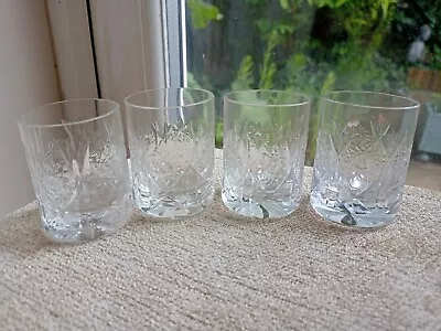 Buy Four Czech Bohemian Crystal Glass Shot Glasses Vintage Star Design Glasses  • 14.95£