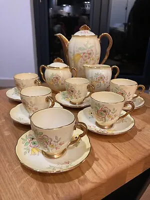 Buy Carlton Ware Vintage Coffee Set 6 Cups Coffee Pot With Sugar  Bowl And Cream Jug • 20£