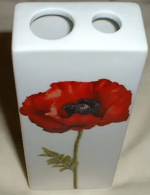 Buy James Dean Pottery Rye Bud Vase With Beautiful Red Poppy - Two Available • 8.99£