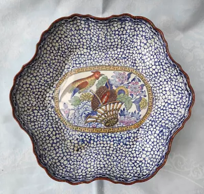 Buy Rare Coloured Antique William Adams Chinese Bird 623294 Dish Fruit Bowl C. 1913 • 25£