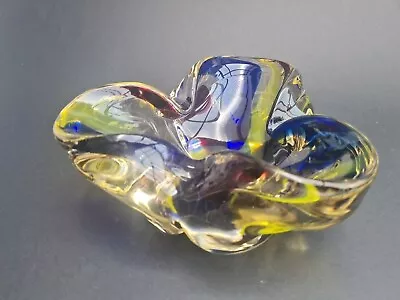 Buy Vintage Chribska Czech Bohemian Art Glass Bowl • 29.99£