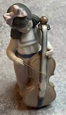 Buy A Stunning Lladro / Nao 1035  Girl With Cello  Figure. • 28£