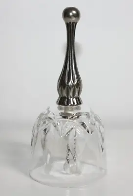 Buy Vintage Glass Bell With Silver Plated Handle • 9.99£