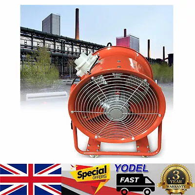 Buy 18  Axial Fan Explosion Proof Extractor For Spray Booth Paint Fumes 7800 M3/h • 199.54£