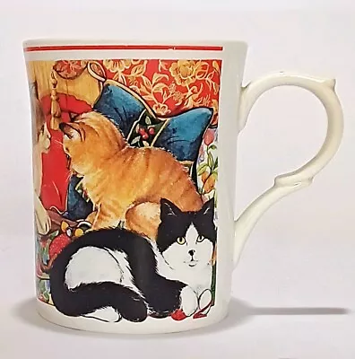 Buy Staffordshire Fine Bone China Cat Mug • 12.99£