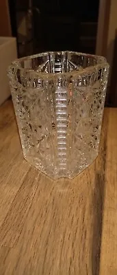 Buy Vintage Retro Lead Crystal Cut Glass Vase 11cm Tall • 17.50£